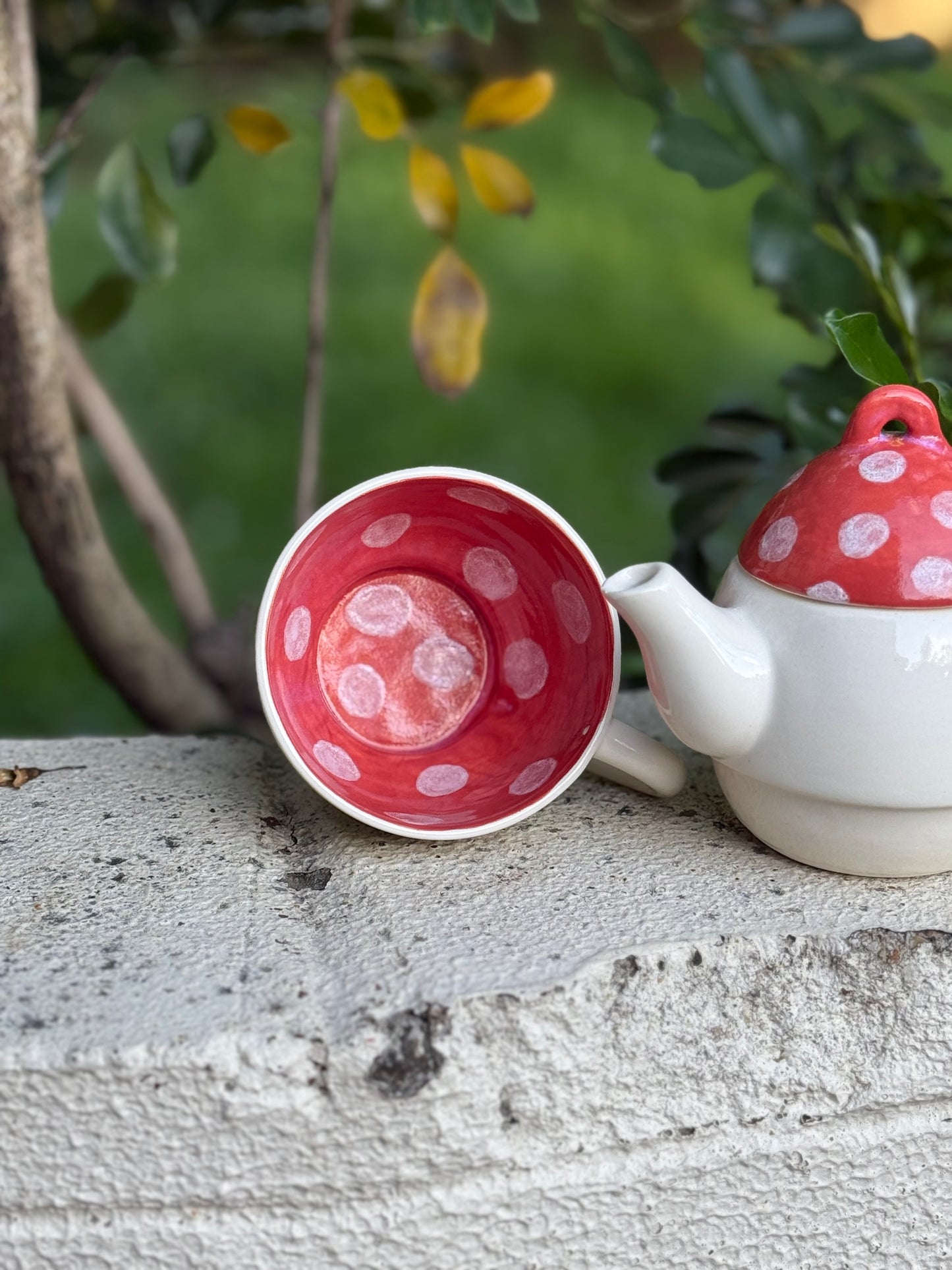 Mushroom Tea Set for One