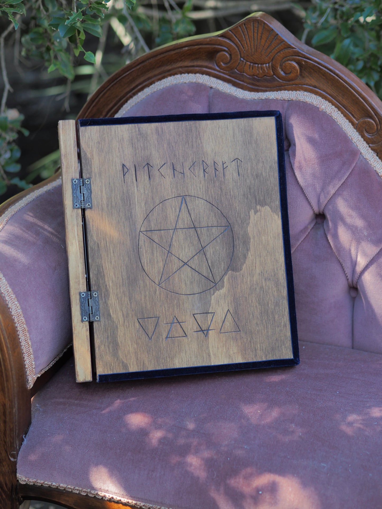 Grimoire/Book of Shadows - Wooden Binders