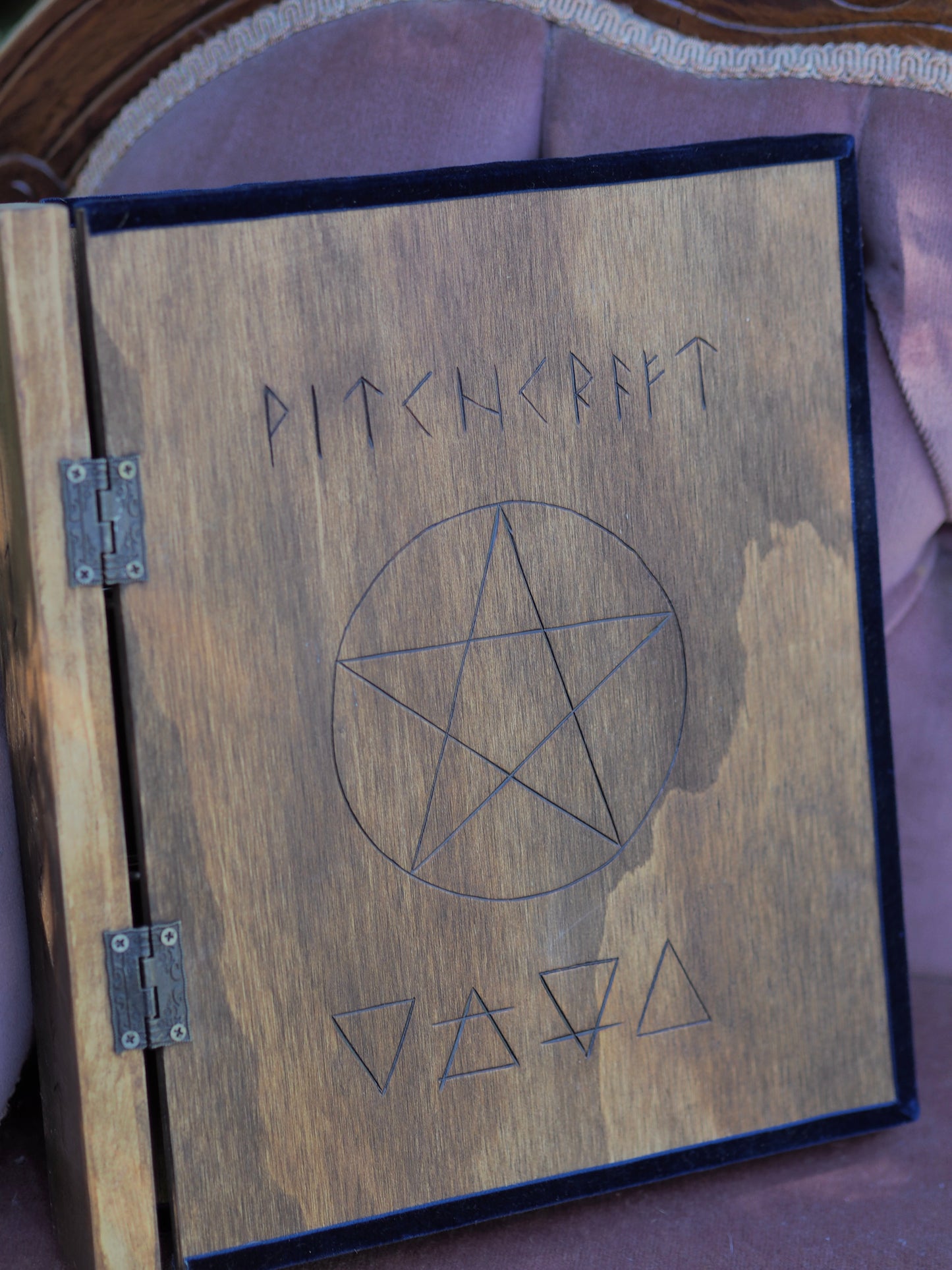 Grimoire/Book of Shadows - Wooden Binders