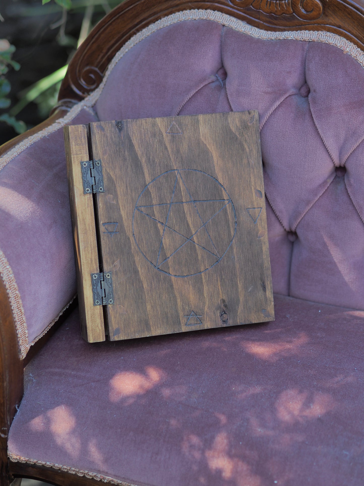 Grimoire/Book of Shadows - Wooden Binders