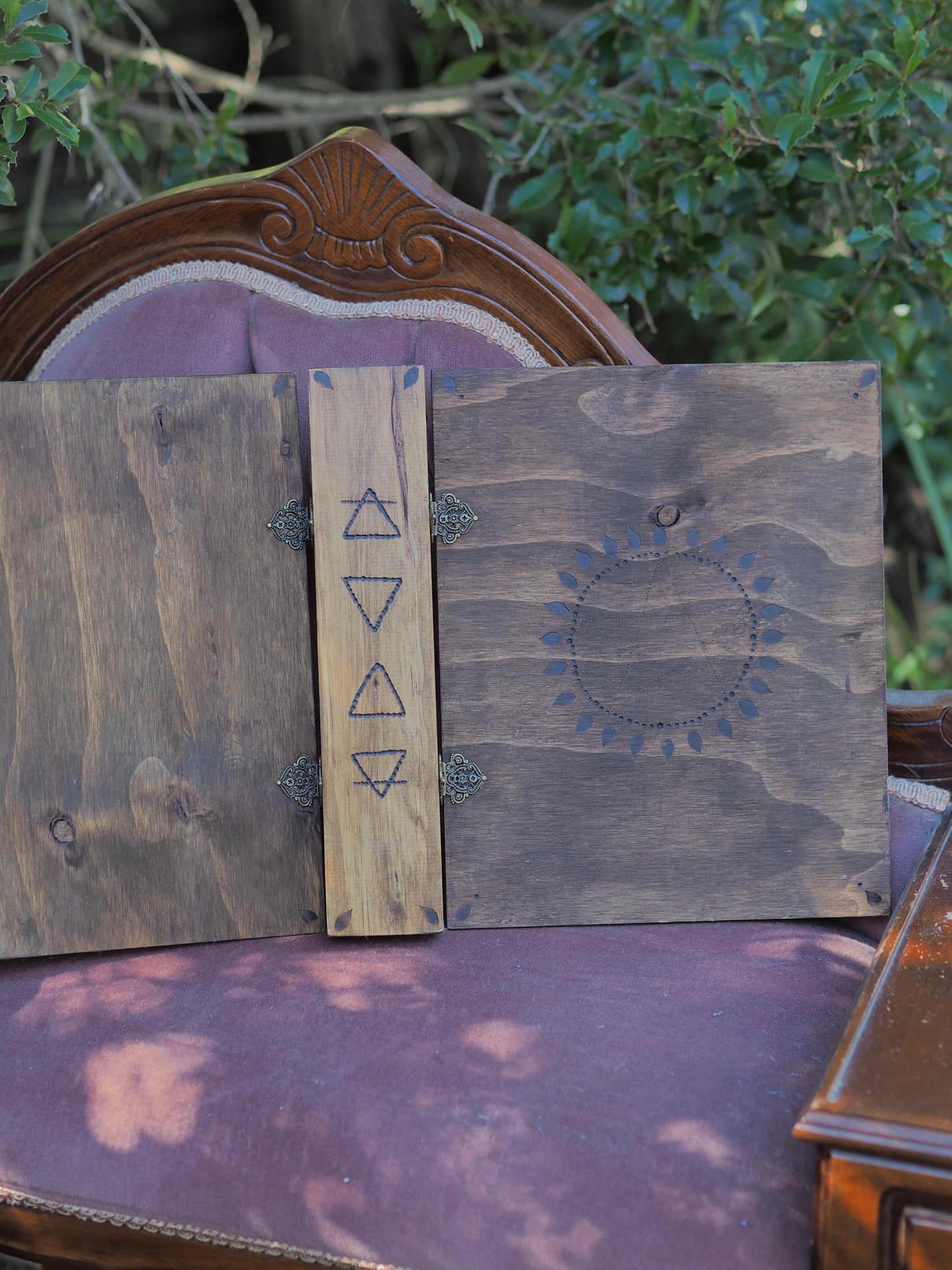 Grimoire/Book of Shadows - Wooden Binders