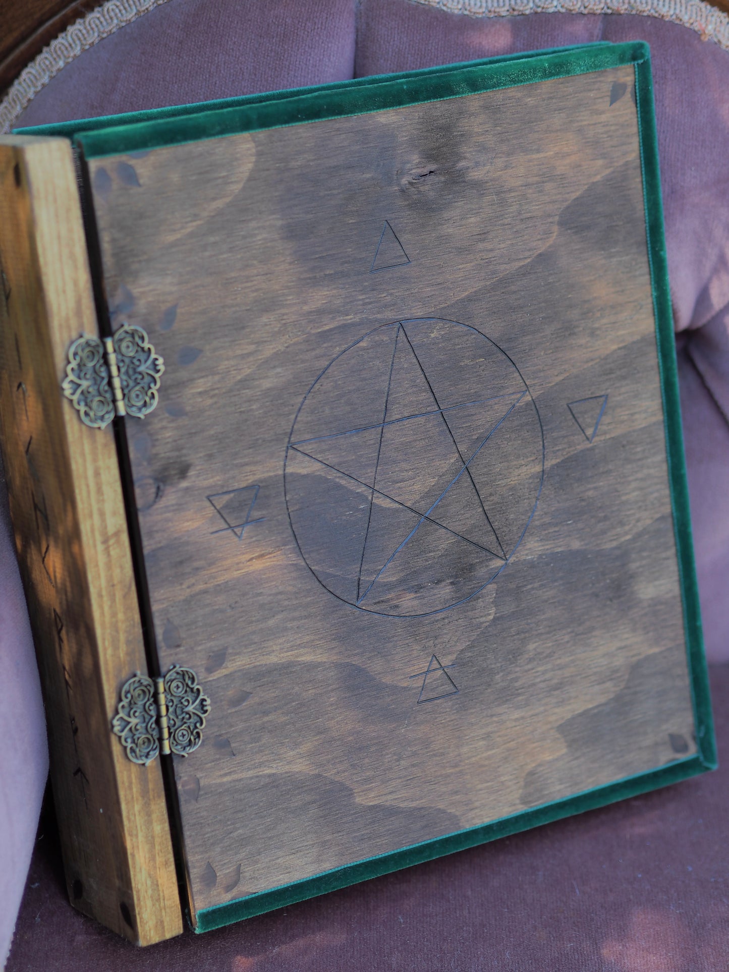 Grimoire/Book of Shadows - Wooden Binders