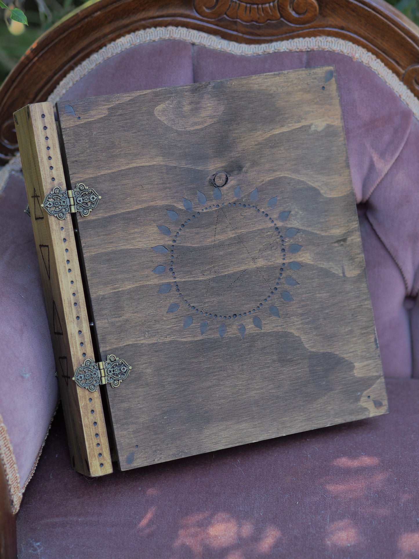 Grimoire/Book of Shadows - Wooden Binders