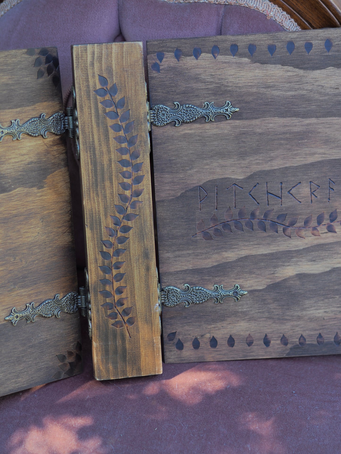Grimoire/Book of Shadows - Wooden Binders