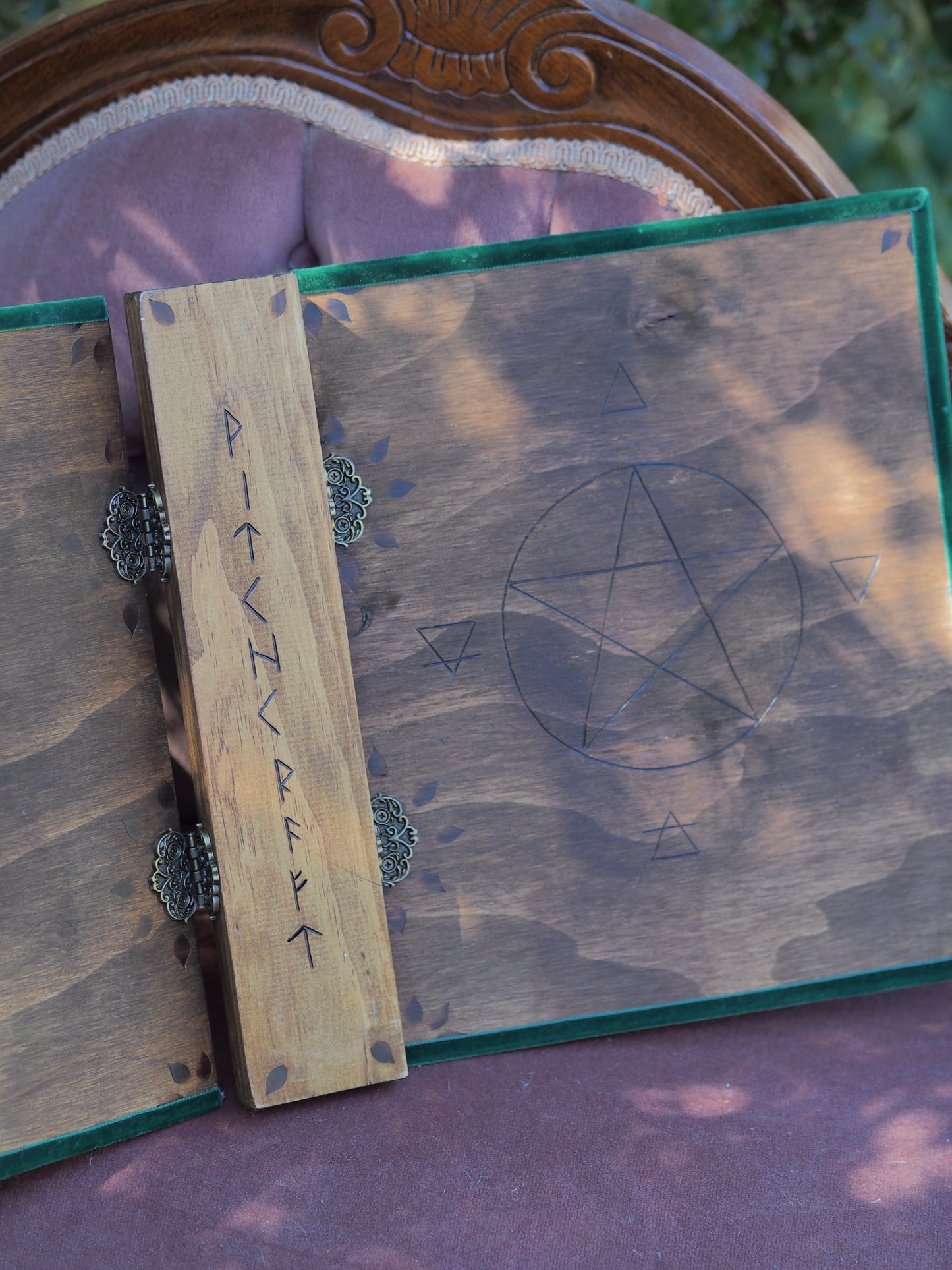 Grimoire/Book of Shadows - Wooden Binders