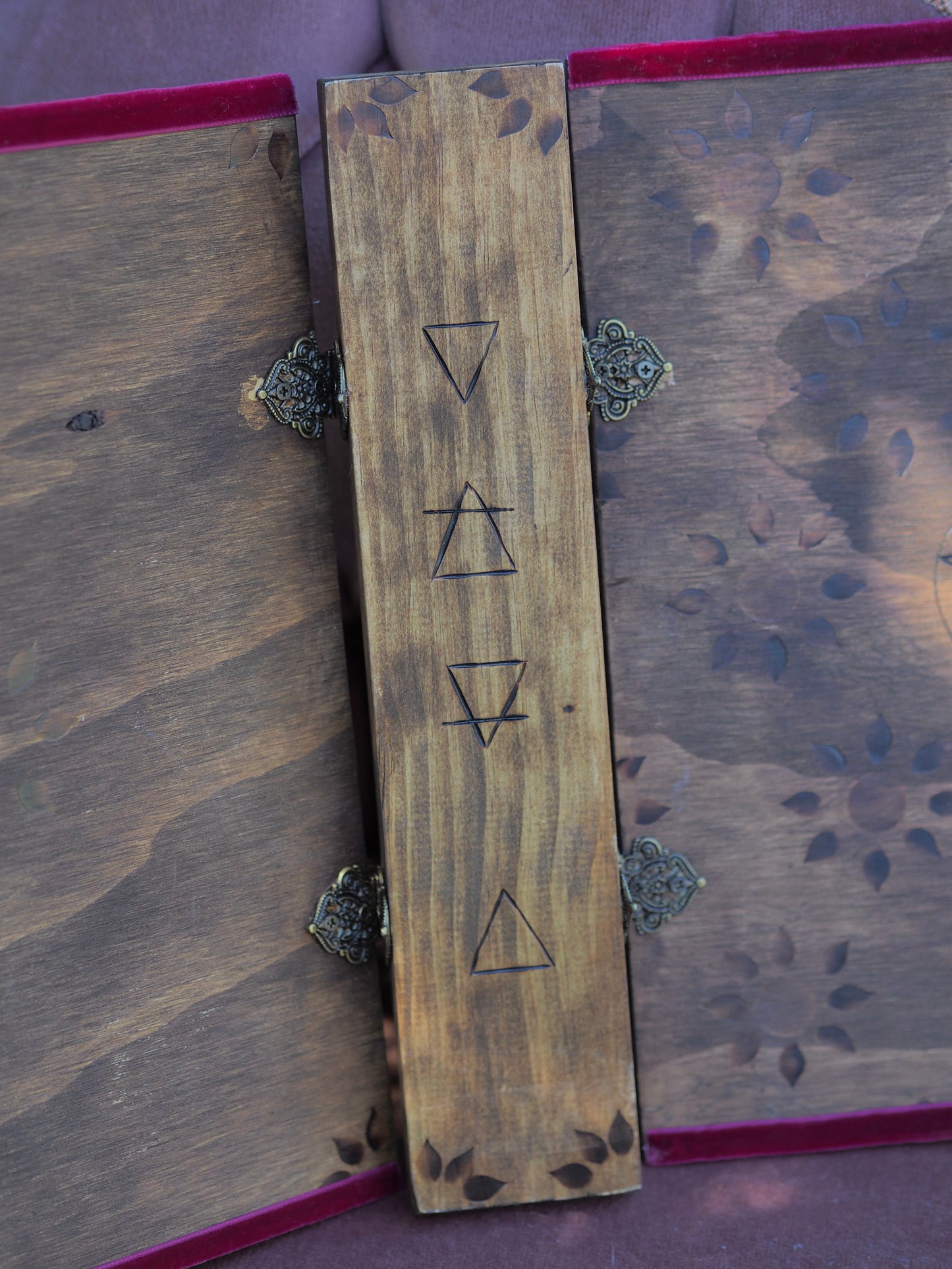 Grimoire/Book of Shadows - Wooden Binders