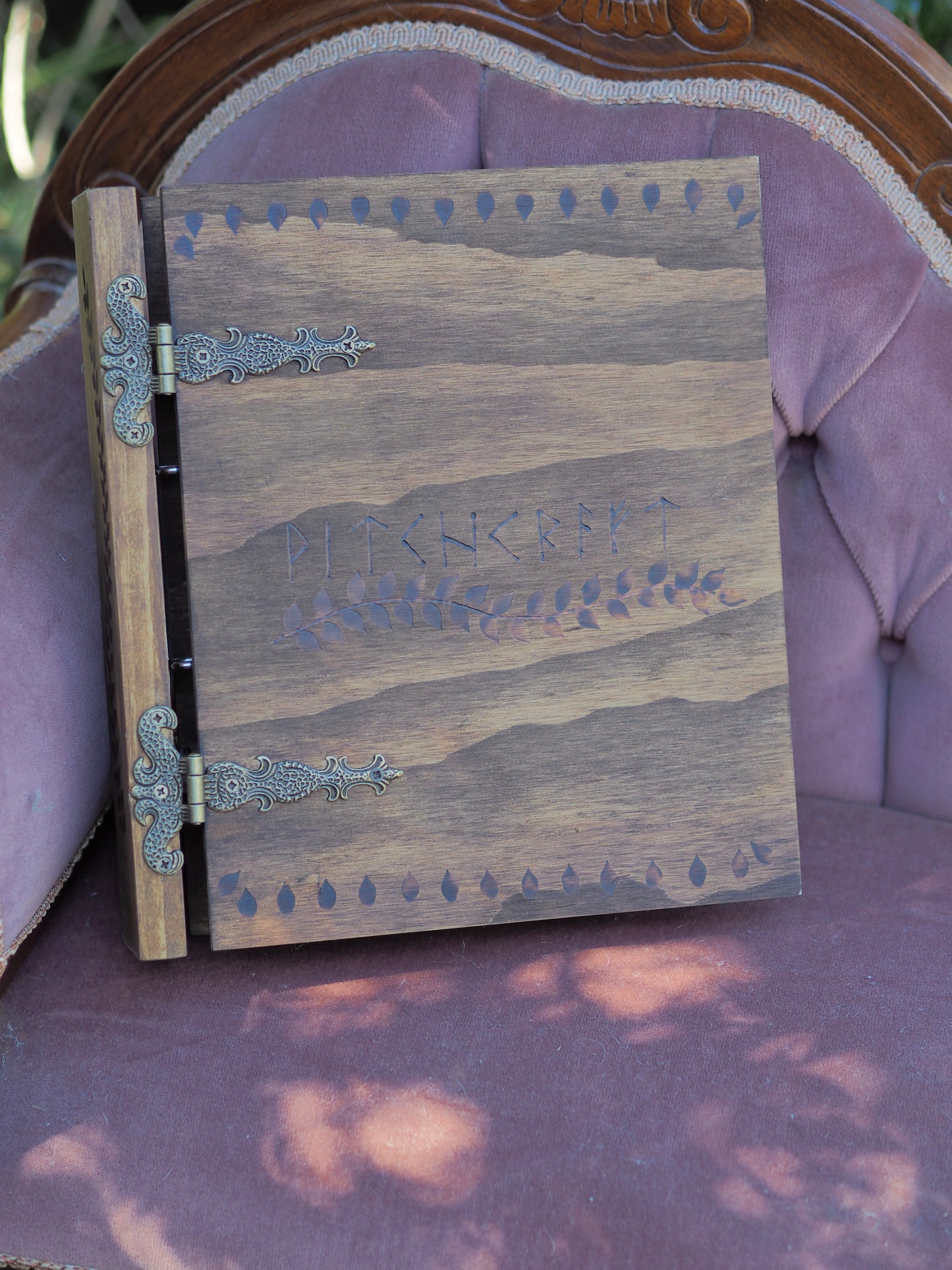 Grimoire/Book of Shadows - Wooden Binders