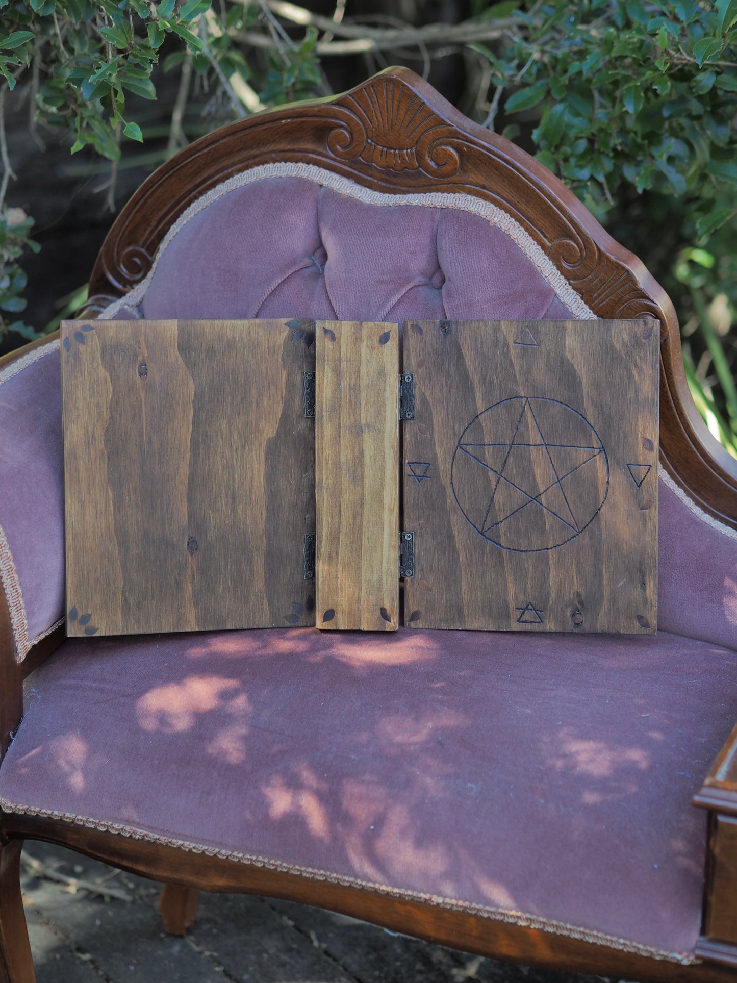 Grimoire/Book of Shadows - Wooden Binders