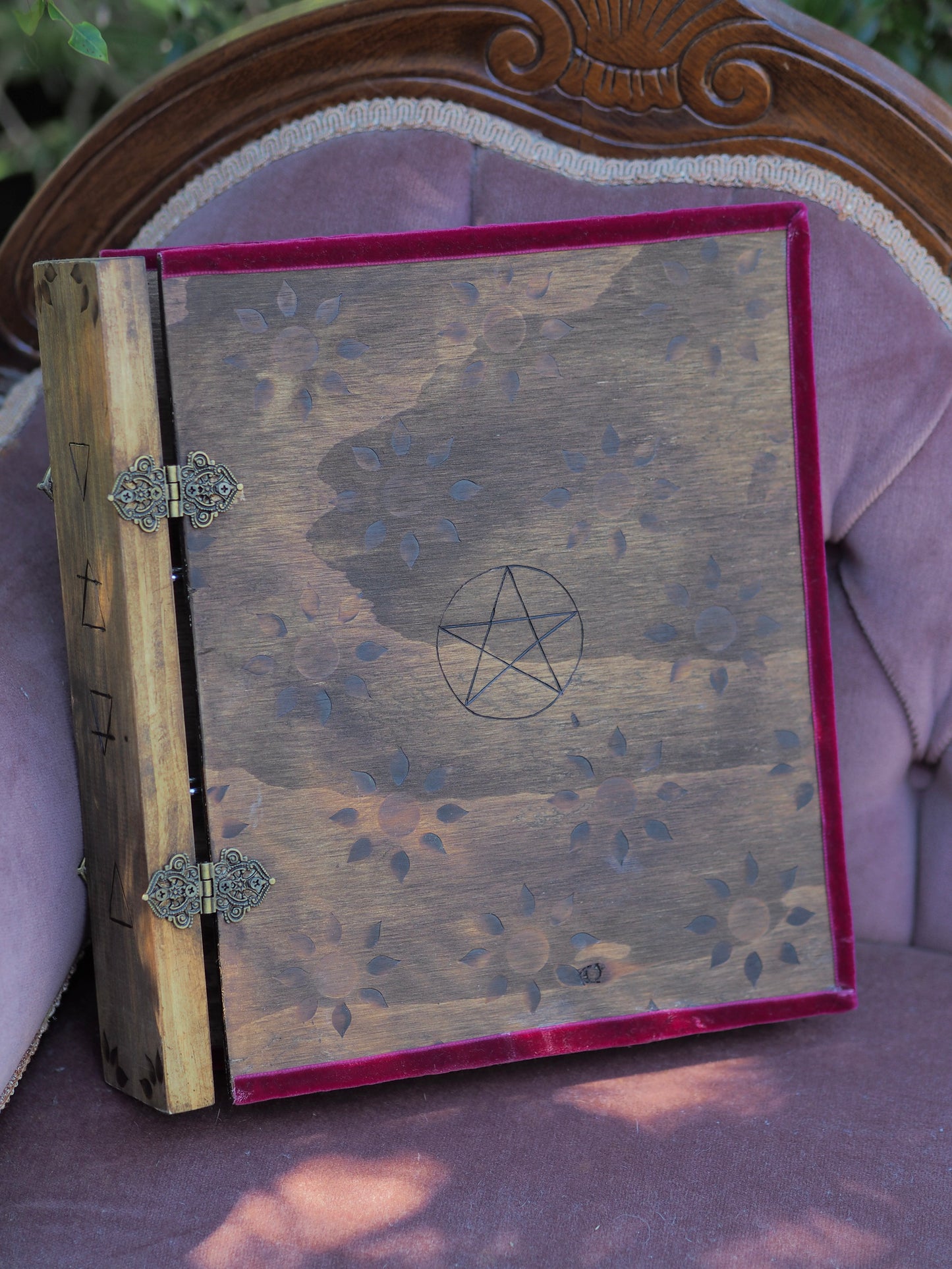 Grimoire/Book of Shadows - Wooden Binders