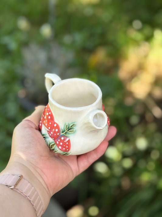 Merry Mushrooms Milk Jug