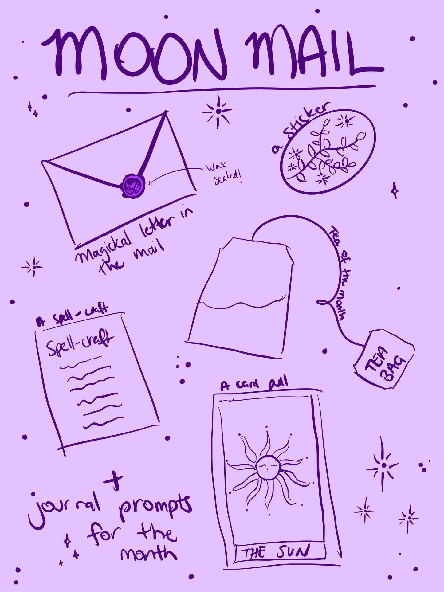 Moon Mail - Monthly Snail Mail Club