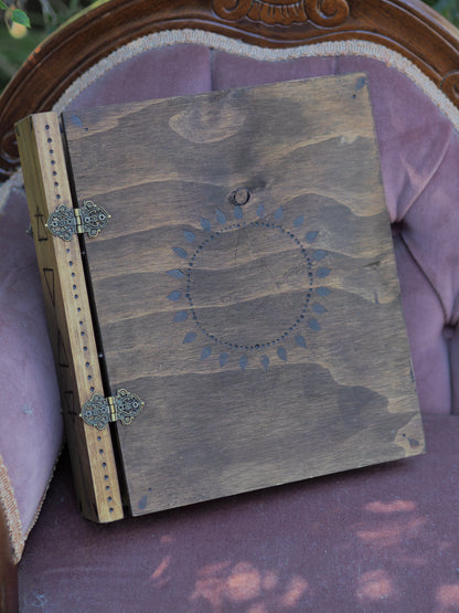 Grimoire/Book of Shadows - Wooden Binders