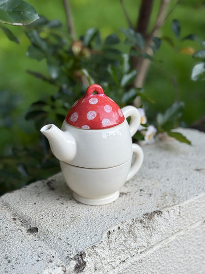 Mushroom Tea Set for One
