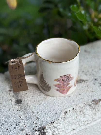 Snail Mug with Gold Luster